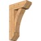 Ekena Millwork Thorton Slat Smooth Bracket w/ Offset Brace, Western Red Cedar, 7 1/2"W x 20"D x 32"H BKT0806X20X32THR06SWR - alternate 1